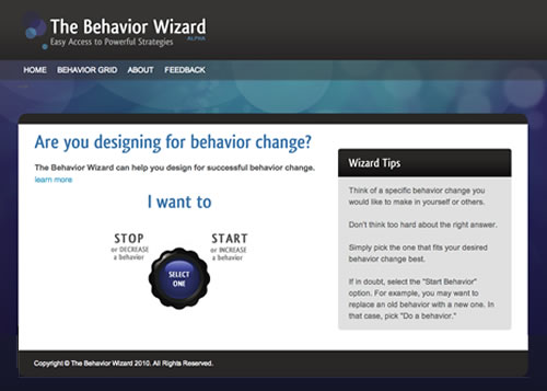 Behavior Wizard Screenshot